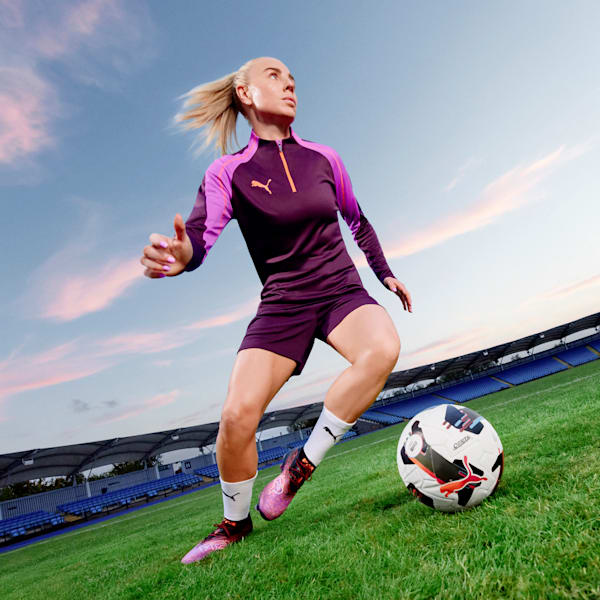 Chaussures de soccer à crampons pour terrain ferme FUTURE 8 ULTIMATE Femme, PUMA Black-PUMA White-Glowing Red, extralarge